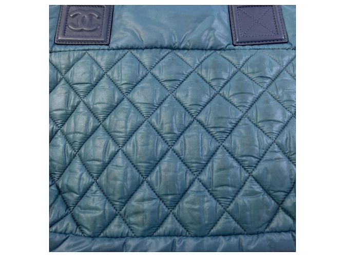 Chanel Coco Cocoon Handtasche Blau - Ansicht 14