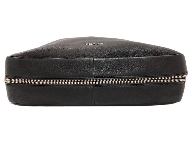 Borsa a tracolla Hobo in pelle di vitello Prada Nero - vista 4