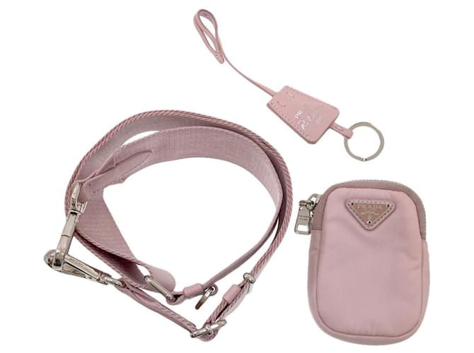 Borsa a tracolla 2-Way in nylon Prada Rosa - vista 10