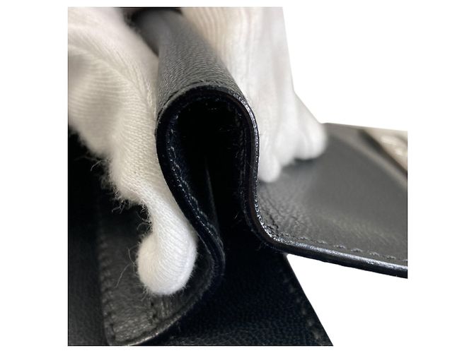 Bulgari Borsa in pelle nera Bvlgari Nero - vista 14