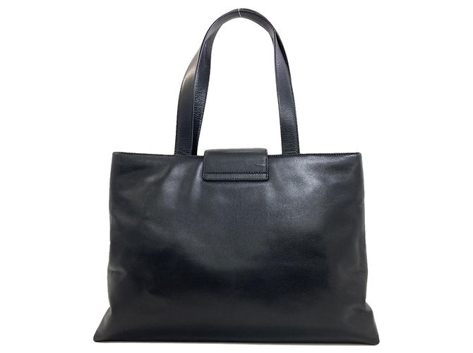 Bulgari Borsa in pelle nera Bvlgari Nero - vista 2