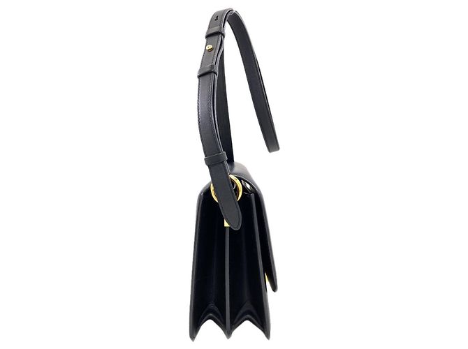 Borsa a tracolla lunga Salvatore Ferragamo Gancini Hardware Nero - vista 3