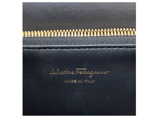 Borsa a tracolla lunga Salvatore Ferragamo Gancini Hardware Nero - vista 6