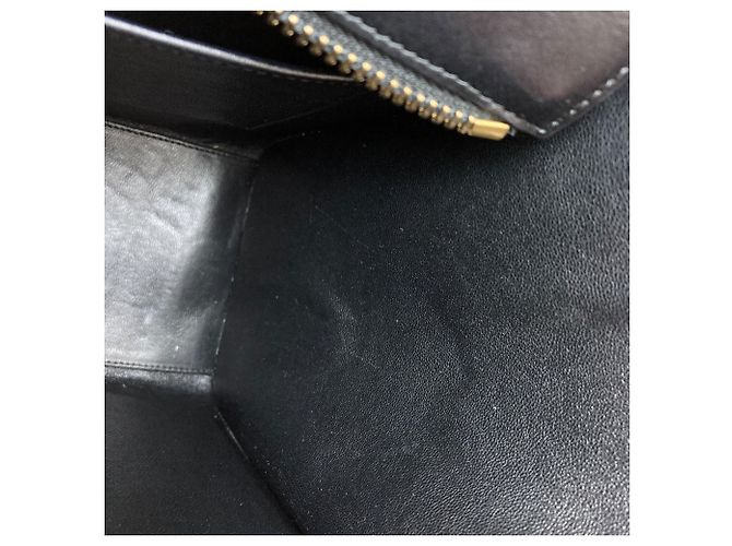 Céline Celine Luggage Micro Handbag Schwarz Weiß Orange - Ansicht 12