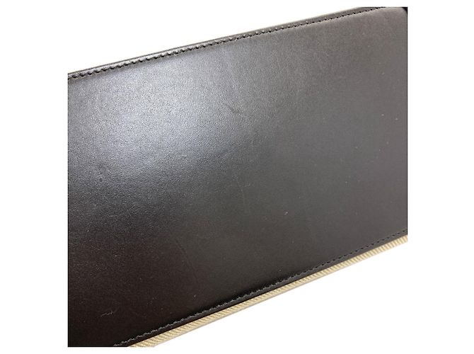 Céline Celine Luggage Micro Handbag Schwarz Weiß Orange - Ansicht 15