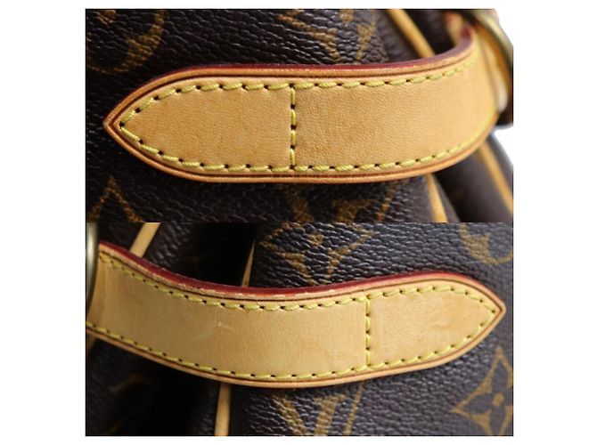Borsa Tote Orizzontale Louis Vuitton Batignolles Marrone - vista 8