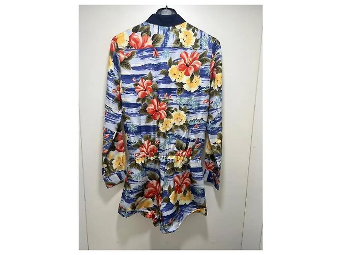 Mono de Seda Juicy Couture Estampado Tropical Azul - vista 2