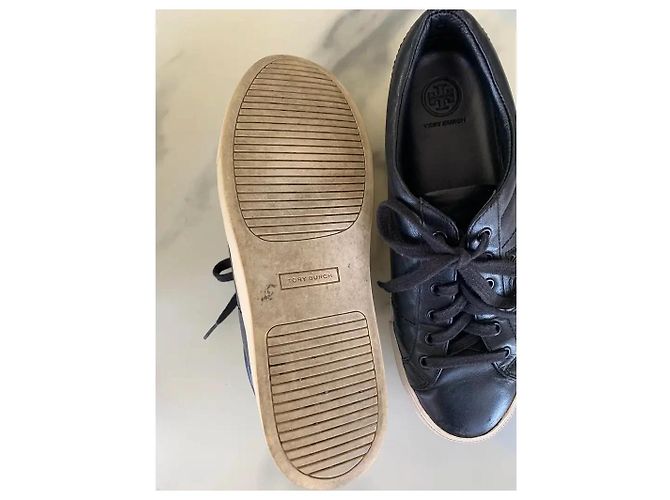 Tory Burch Leder Sneaker Schwarz - Ansicht 4