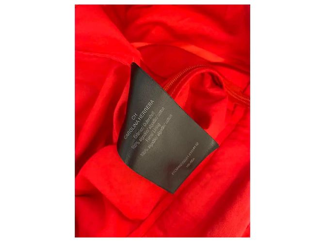 Falda de algodón rojo Carolina Herrera Roja - vista 5