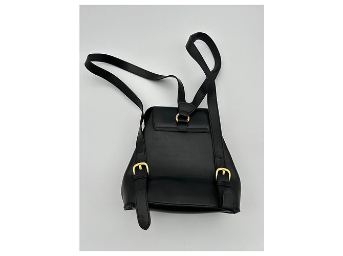 Salvatore Ferragamo Gancini Leder-Rucksack - Schwarz - Ansicht 2