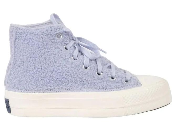 Converse High-Top Sneaker aus Shearling - Hellblau - Ansicht 2