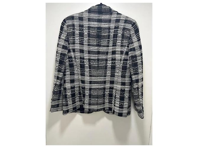 Emporio Armani karierter Blazer schwarz-weiß - Ansicht 6