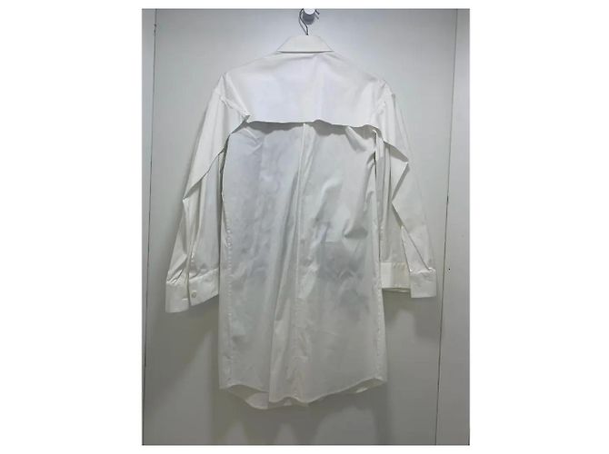 Camisa Dsquared2 de algodón blanco con bordados florales de lentejuelas negras - vista 6