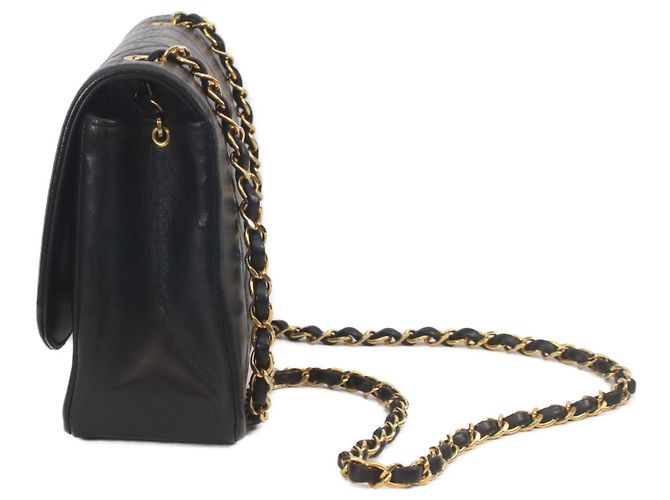 Chanel A01165 Borsa a Spalla Diana 25 in Pelle di Agnello Nera con Hardware Oro Nero - vista 2
