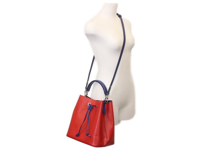 Néonoé Sac à bandoulière Louis Vuitton Epi Coquelicot Blue NeoNoe Rouge Bleu - vue 12