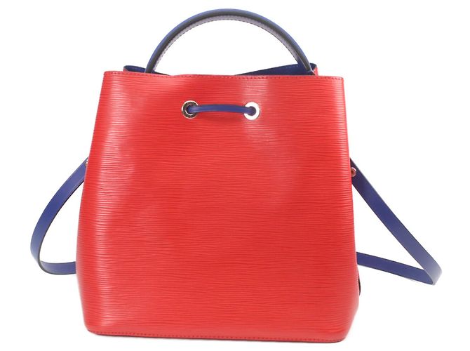 Néonoé Sac à bandoulière Louis Vuitton Epi Coquelicot Blue NeoNoe Rouge Bleu - vue 3