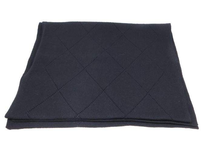 Bufanda de cachemira Chanel Coco Mark Negro - vista 3