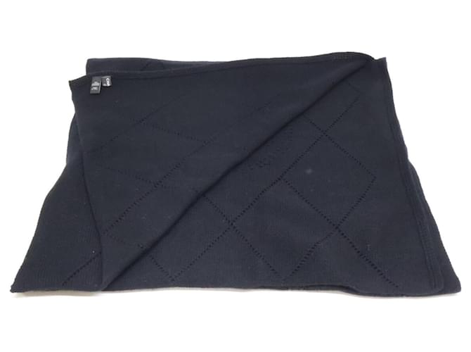 Bufanda de cachemira Chanel Coco Mark Negro - vista 4
