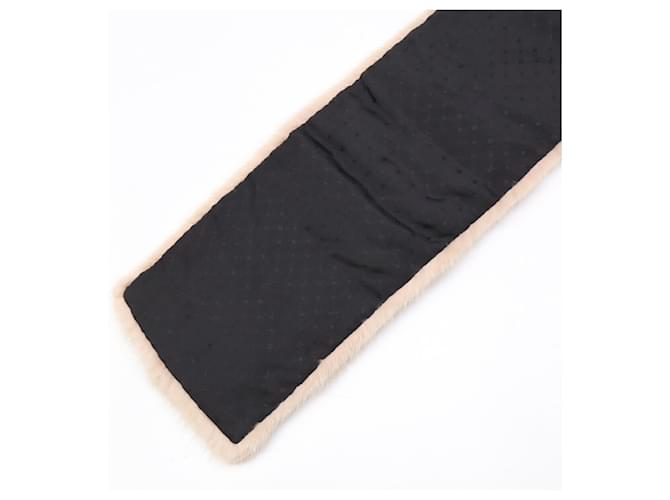 Sciarpa Tippet in visone Monogram Louis Vuitton Beige - vista 5