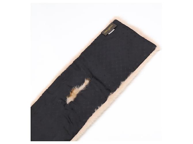 Sciarpa Tippet in visone Monogram Louis Vuitton Beige - vista 7
