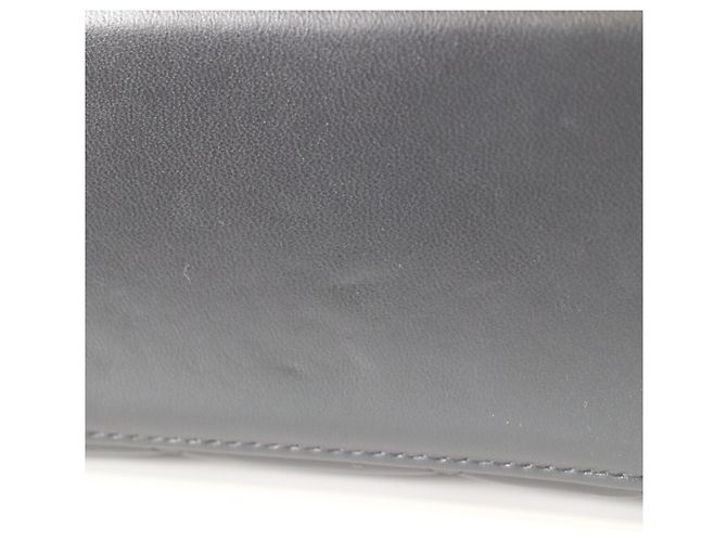 Borsa a tracolla Chanel in agnello nero - vista 6