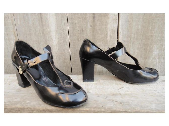 Sandali Chloé Mary Jane in pelle nera Nero - vista 2