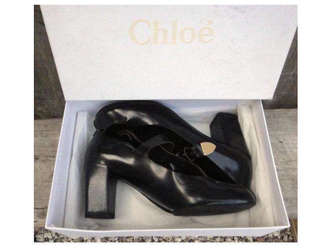 Sandali Chloé Mary Jane in pelle nera Nero - vista 5