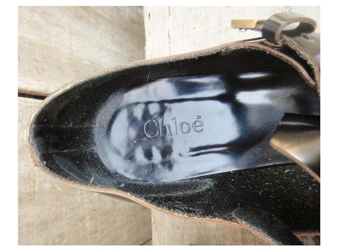Sandali Chloé Mary Jane in pelle nera Nero - vista 6
