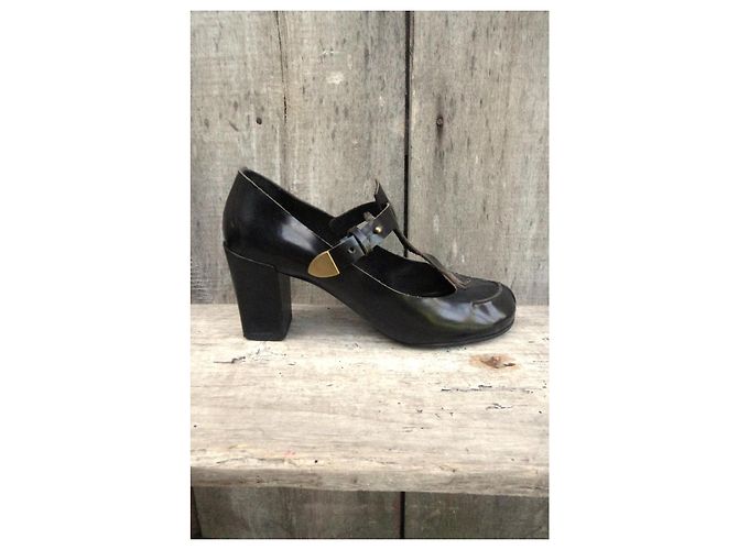 Sandali Chloé Mary Jane in pelle nera Nero - vista 9