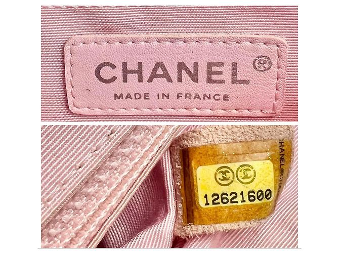 Bolso Chanel Ocean Drive Small Classic Single Flap Corazón Rosa 09C Azul Multicolor Beige Gris - vista 14