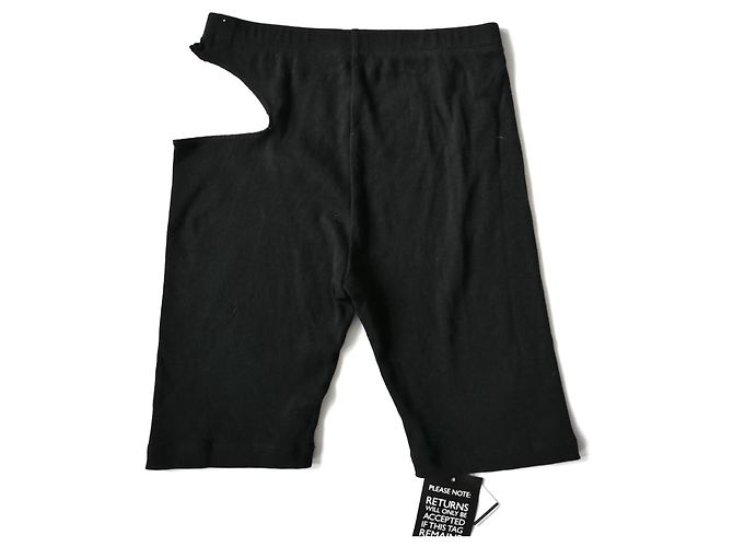Autre Marque Marieyat Pantaloncini Cycle con Cut-Out Nero - vista 4