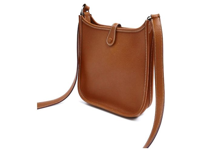 Hermès Borsa a tracolla Hermes Evelyne TPM Epsom Marrone - vista 2