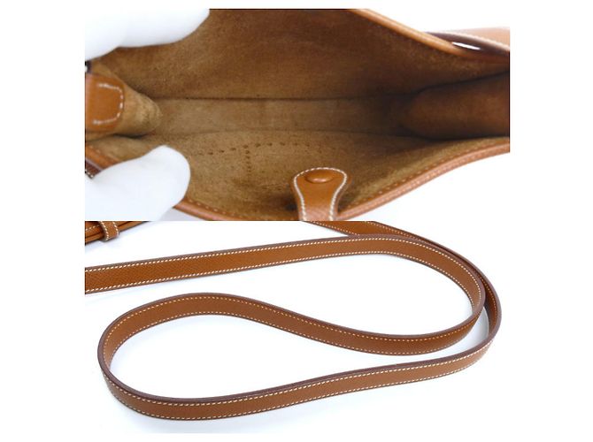 Hermès Borsa a tracolla Hermes Evelyne TPM Epsom Marrone - vista 4