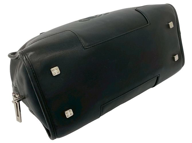 Borsa a mano in pelle Loewe Amazona 28 Anagram Logo Nero - vista 7