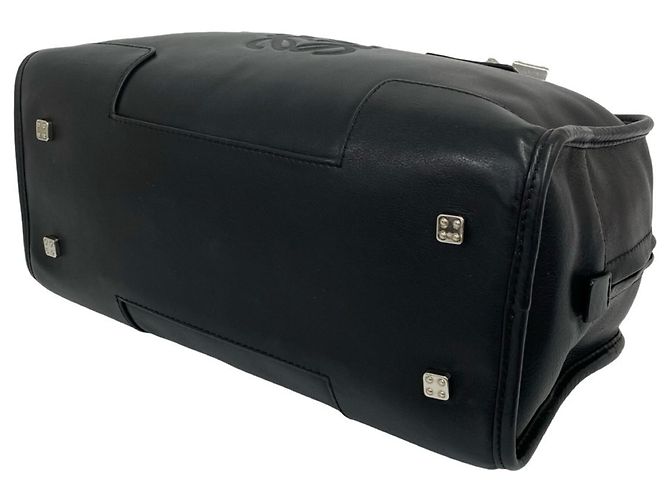 Borsa a mano in pelle Loewe Amazona 28 Anagram Logo Nero - vista 8