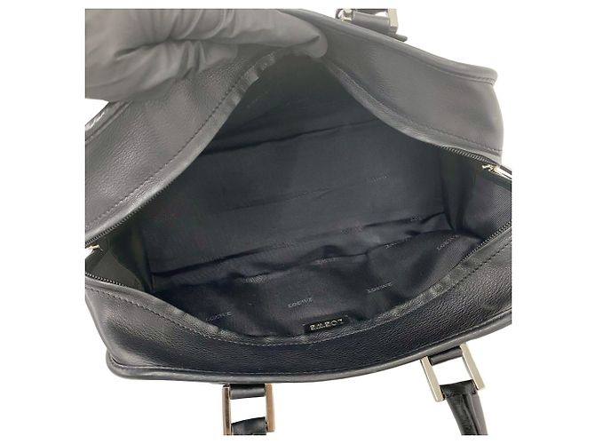 Borsa a mano in pelle Loewe Amazona 28 Anagram Logo Nero - vista 9