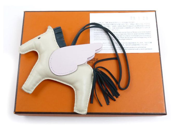 Hermès Portachiavi HERMES Agneau Milo Rodeo MM - vista 6
