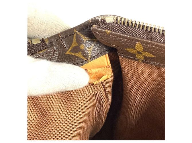 Borsa Tote Cabas Mezzo Monogram Louis Vuitton Marrone Monogramma - vista 14