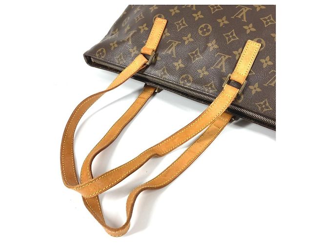 Borsa Tote Cabas Mezzo Monogram Louis Vuitton Marrone Monogramma - vista 8