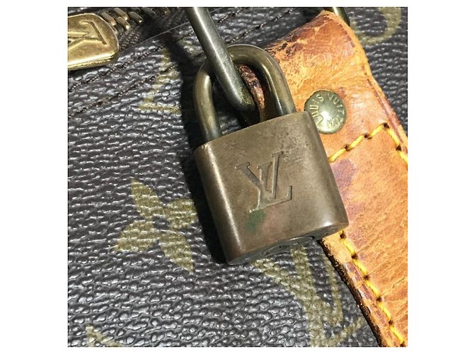Borsa Louis Vuitton Monogram Keepall Bandoulière 45 Marrone Monogramma - vista 10