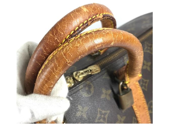 Borsa Louis Vuitton Monogram Keepall Bandoulière 45 Marrone Monogramma - vista 8