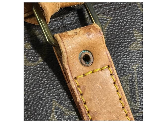Borsa Louis Vuitton Monogram Keepall Bandoulière 45 Marrone Monogramma - vista 9