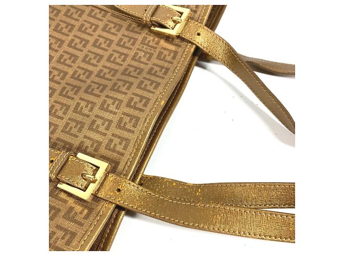 Fendi 8BH238 Zucca Zucchino Logo Tasche Golden - Ansicht 11