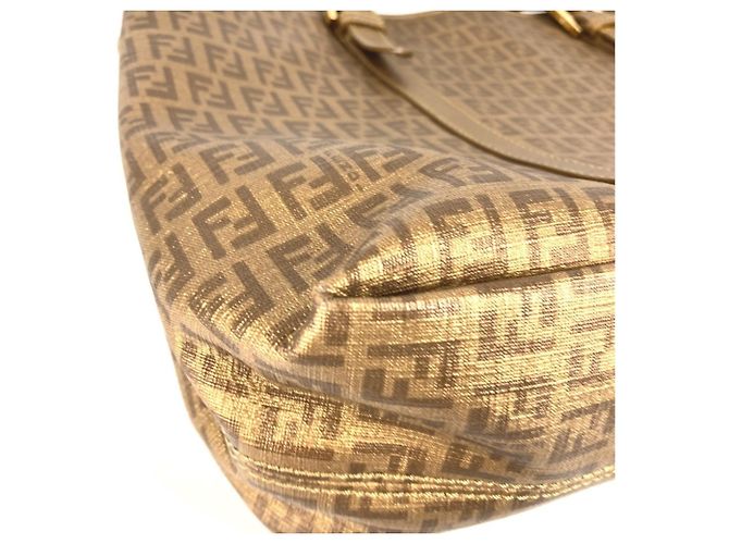 Fendi 8BH238 Zucca Zucchino Logo Tasche Golden - Ansicht 14