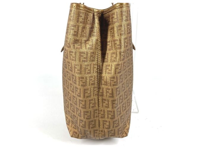 Fendi 8BH238 Zucca Zucchino Logo Tasche Golden - Ansicht 2