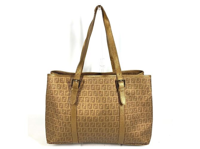 Fendi 8BH238 Zucca Zucchino Logo Tasche Golden - Ansicht 3