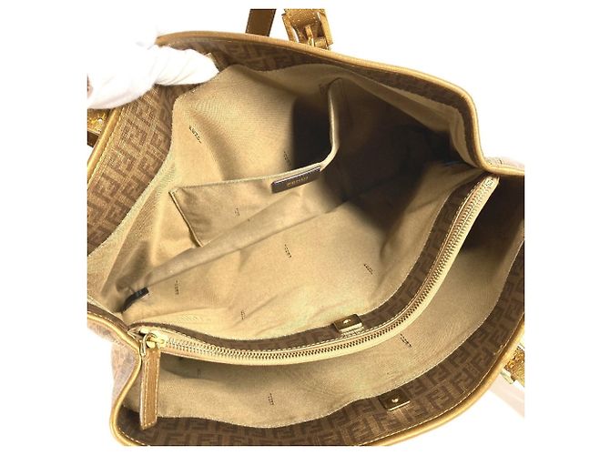 Fendi 8BH238 Zucca Zucchino Logo Tasche Golden - Ansicht 5