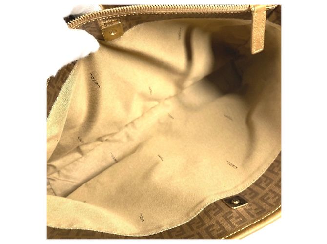 Fendi 8BH238 Zucca Zucchino Logo Tasche Golden - Ansicht 9
