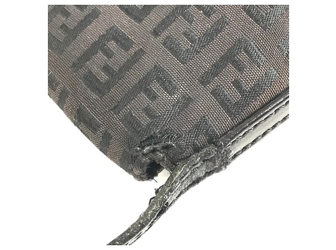 Borsa a tracolla Fendi Zucchino Logo Nero - vista 10