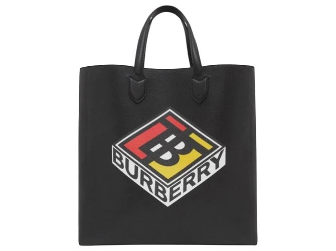 Burberry Graphic Logo Shopper Tasche Schwarz - Ansicht 12